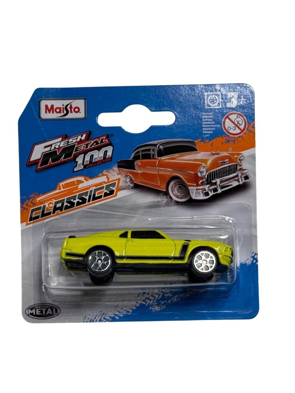 Maisto Ford Mustang Boss Yellow Muscle Car 1:64 Diecast New